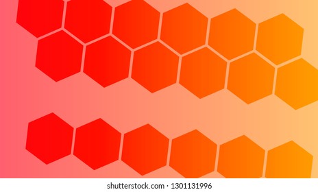 Honeycomb background,gradient Hexagons pattern, vector illustration - Vector