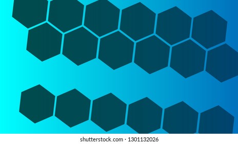 Honeycomb background,gradient Hexagons pattern, vector illustration - Vector