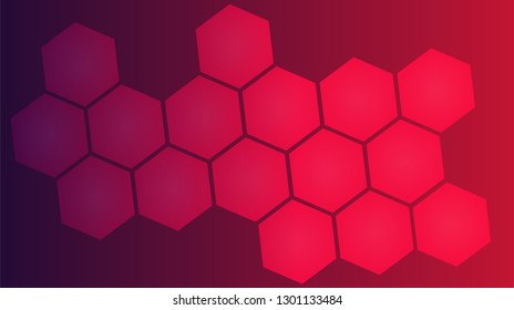 Honeycomb background,gradient Hexagons pattern, vector illustration - Vector