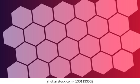 Honeycomb background,gradient Hexagons pattern, vector illustration - Vector