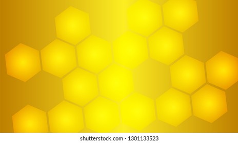 Honeycomb background,gradient Hexagons pattern, vector illustration - Vector