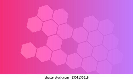 Honeycomb background,gradient Hexagons pattern, vector illustration - Vector