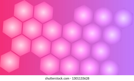 Honeycomb background,gradient Hexagons pattern, vector illustration - Vector