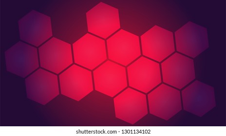 Honeycomb background,gradient Hexagons pattern, vector illustration - Vector