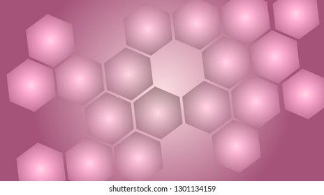 Honeycomb background,gradient Hexagons pattern, vector illustration - Vector
