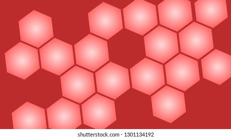 Honeycomb background,gradient Hexagons pattern, vector illustration - Vector