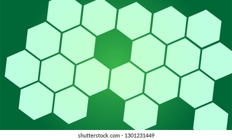Honeycomb background,gradient Hexagons pattern, vector illustration - Vector