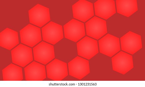 Honeycomb background,gradient Hexagons pattern, vector illustration - Vector