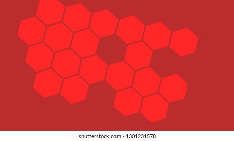 Honeycomb background,gradient Hexagons pattern, vector illustration - Vector
