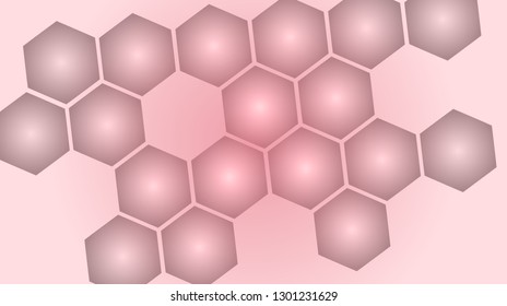 Honeycomb background,gradient Hexagons pattern, vector illustration - Vector