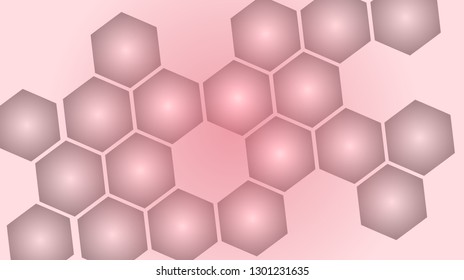 Honeycomb background,gradient Hexagons pattern, vector illustration - Vector
