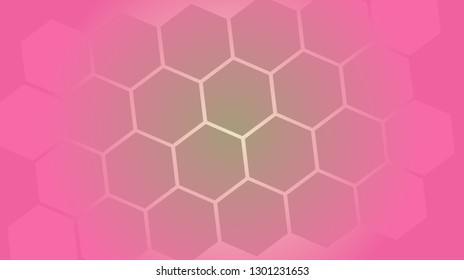 Honeycomb background,gradient Hexagons pattern, vector illustration - Vector