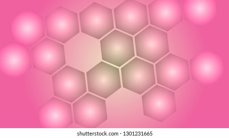 Honeycomb background,gradient Hexagons pattern, vector illustration - Vector