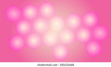 Honeycomb background,gradient Hexagons pattern, vector illustration - Vector