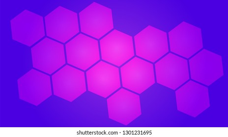 Honeycomb background,gradient Hexagons pattern, vector illustration - Vector