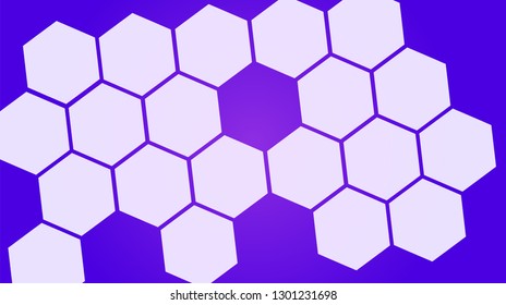 Honeycomb background,gradient Hexagons pattern, vector illustration - Vector