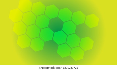 Honeycomb background,gradient Hexagons pattern, vector illustration - Vector