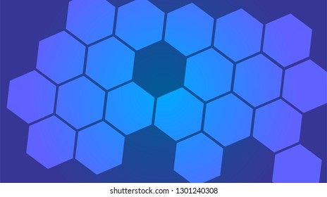 Honeycomb background,gradient Hexagons pattern, vector illustration - Vector