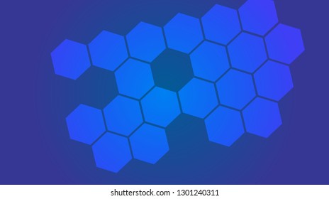 Honeycomb background,gradient Hexagons pattern, vector illustration - Vector