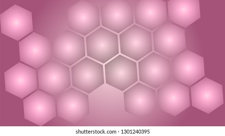 Honeycomb background,gradient Hexagons pattern, vector illustration - Vector