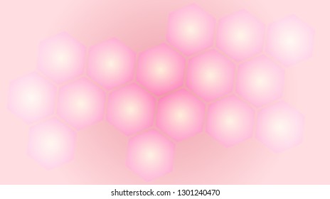 Honeycomb background,gradient Hexagons pattern, vector illustration - Vector