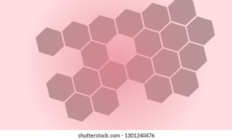 Honeycomb background,gradient Hexagons pattern, vector illustration - Vector
