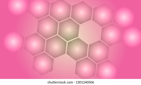 Honeycomb background,gradient Hexagons pattern, vector illustration - Vector