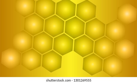Honeycomb background,gradient Hexagons pattern, vector illustration - Vector