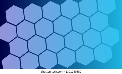 Honeycomb background,gradient Hexagons pattern, vector illustration - Vector