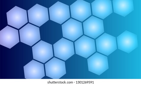 Honeycomb background,gradient Hexagons pattern, vector illustration - Vector