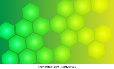Honeycomb background,gradient Hexagons pattern, vector illustration - Vector