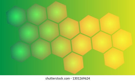 Honeycomb background,gradient Hexagons pattern, vector illustration - Vector