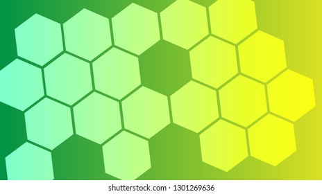Honeycomb background,gradient Hexagons pattern, vector illustration - Vector