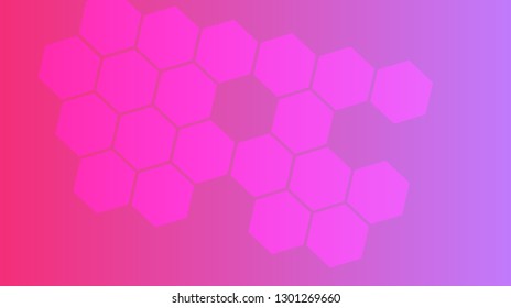 Honeycomb background,gradient Hexagons pattern, vector illustration - Vector