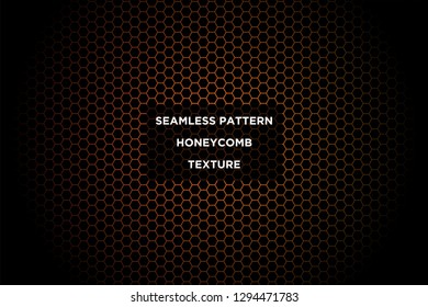 Honeycomb background,gradient seamless hexagons pattern, vector illustration - Vector