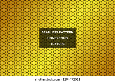 Honeycomb background,gradient seamless hexagons pattern, vector illustration - Vector