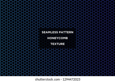 Honeycomb background,gradient seamless hexagons pattern, vector illustration - Vector