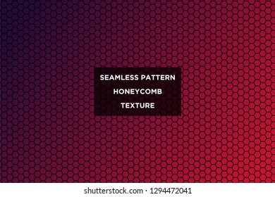 Honeycomb background,gradient seamless hexagons pattern, vector illustration - Vector