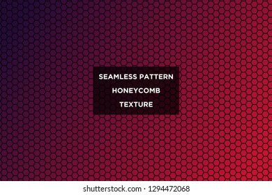 Honeycomb background,gradient seamless hexagons pattern, vector illustration - Vector