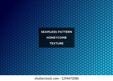 Honeycomb background,gradient seamless hexagons pattern, vector illustration - Vector