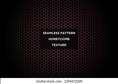 Honeycomb background,gradient seamless hexagons pattern, vector illustration - Vector