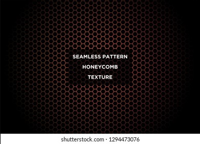 Honeycomb background,gradient seamless hexagons pattern, vector illustration - Vector