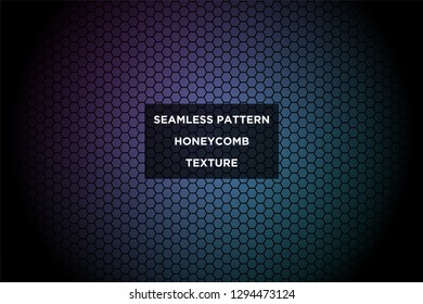 Honeycomb background,gradient seamless hexagons pattern, vector illustration - Vector