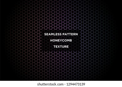 Honeycomb background,gradient seamless hexagons pattern, vector illustration - Vector