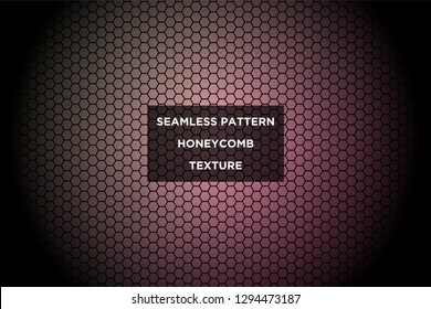 Honeycomb background,gradient seamless hexagons pattern, vector illustration - Vector