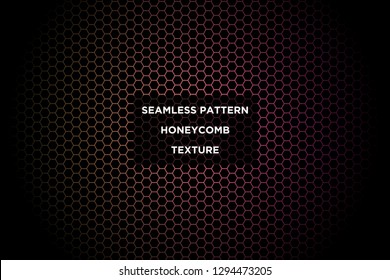 Honeycomb background,gradient seamless hexagons pattern, vector illustration - Vector