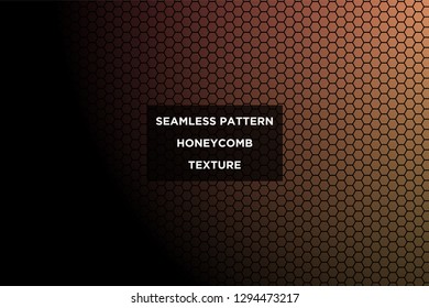 Honeycomb background,gradient seamless hexagons pattern, vector illustration - Vector