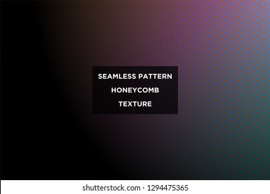 Honeycomb background,gradient seamless hexagons pattern, vector illustration - Vector
