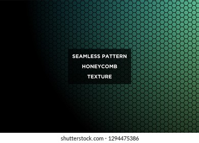 Honeycomb background,gradient seamless hexagons pattern, vector illustration - Vector