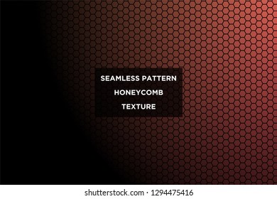 Honeycomb background,gradient seamless hexagons pattern, vector illustration - Vector